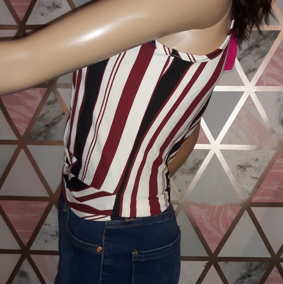 First Love multi stripe crop top - Picture 3 of 3